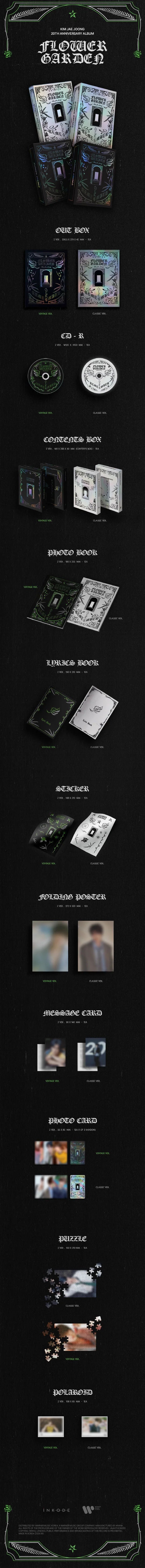 KIM JAEJOONG (JYJ) - FLOWER GARDEN (4th Album)