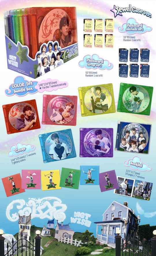 NCT WISH - COLOR (3rd Mini Album) JEWEL CASE