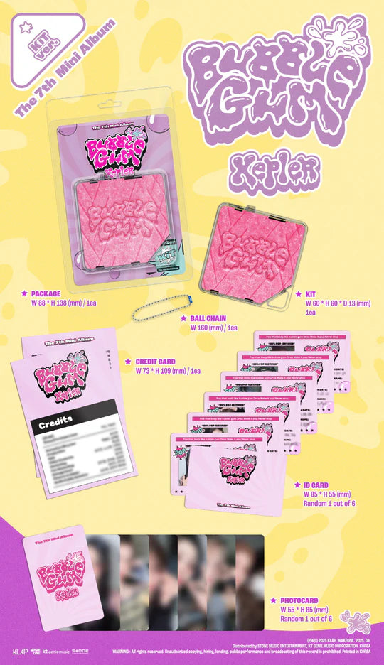 KEP1ER - BUBBLE GUM (7th Mini Album) KIT Version
