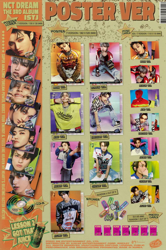 NCT DREAM - ISTJ (3rd Album) VERSION POSTER