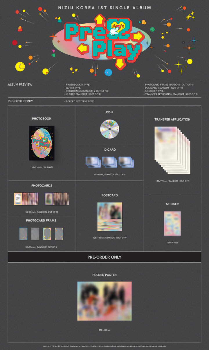 NIZIU - PRESS PLAY (1st Single Album) LIMITED Edition