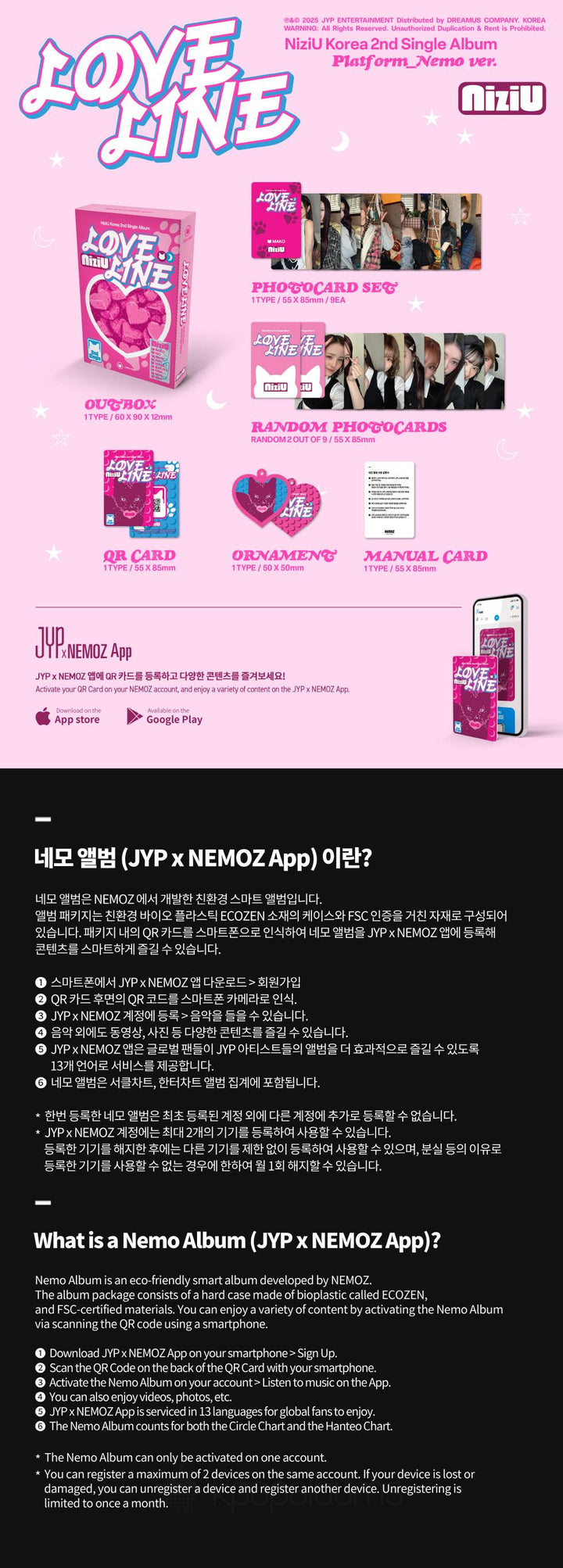 NIZIU - LOVE LINE (2nd Single Album) PLATFORM NEMO