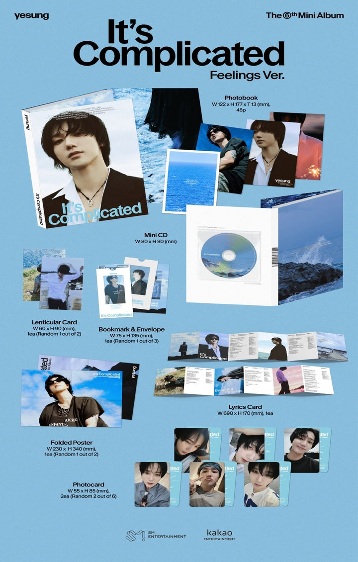 YESUNG (SUPER JUNIOR) - IT'S COMPLICATED (6th Mini Album) FEELINGS Version