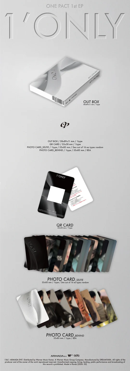 ONE PACT - 1'ONLY (1st EP Album) PLATFORM Version