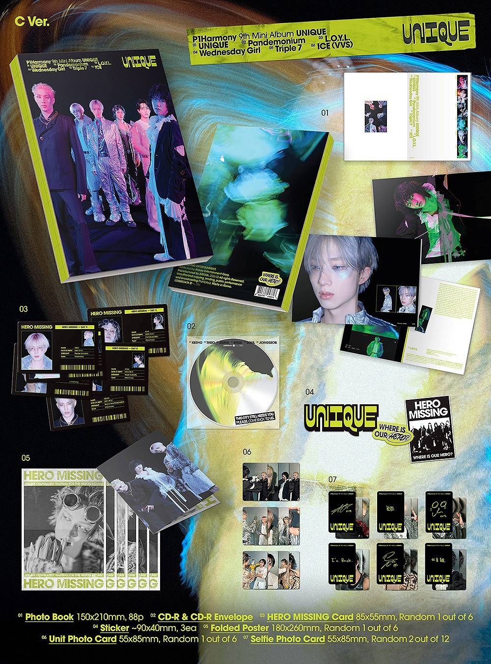 P1HARMONY - UNIQUE (9th Mini Album) PHOTOBOOK