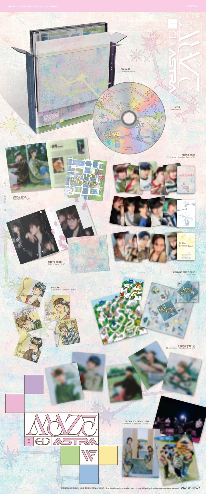 ONEWE - MAZE : AD ASTRA (4th Mini Album) MAZE Version