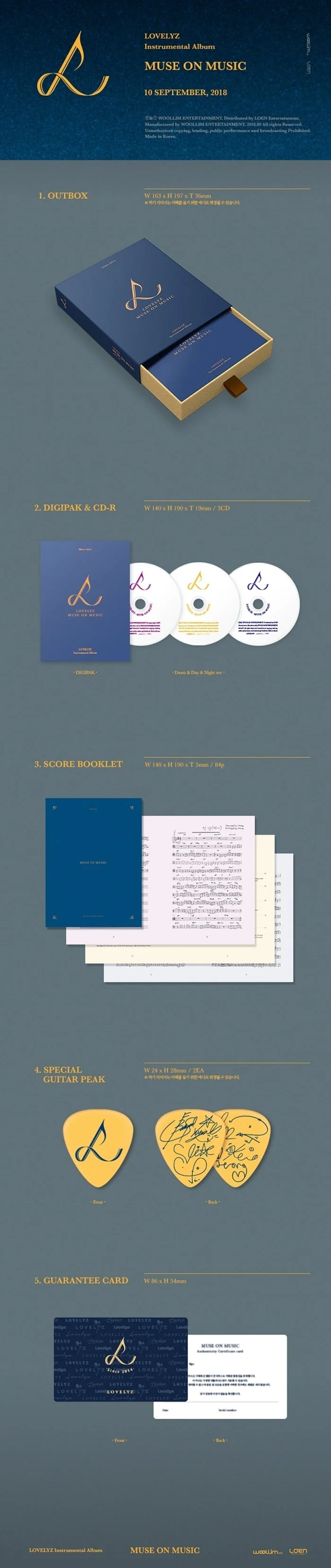 LOVELYZ - Muse On Music (Instrumental Album Limited Edition)