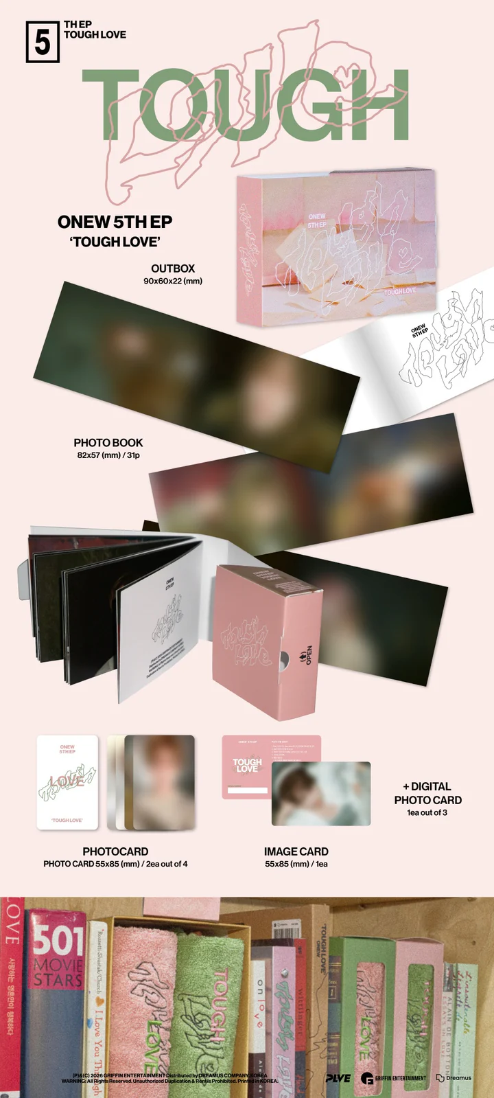 ONEW (SHINEE) - TOUGH LOVE (5th Mini Album) POCKET BOOK Version