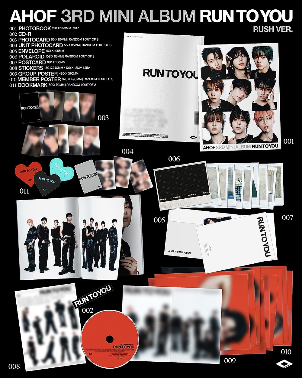 AHOF - RUN TO YOU (3rd Mini Album) PHOTOBOOK