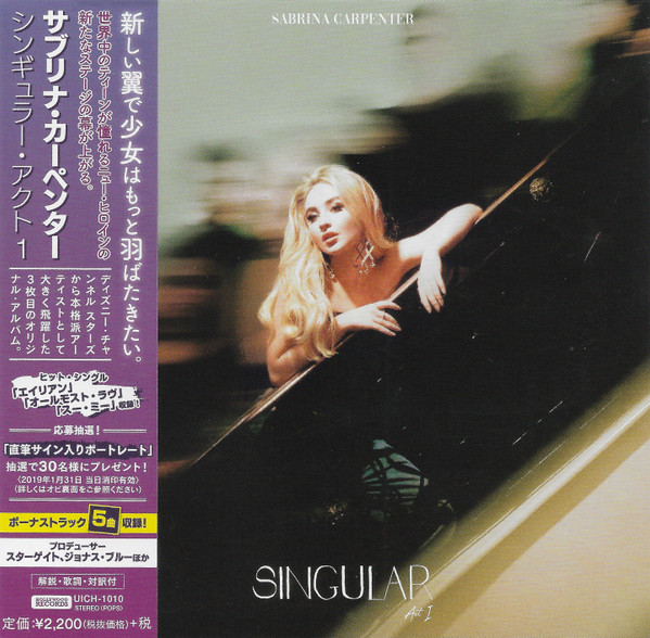 SABRINA CARPENTER - Singular Act I CD Japan