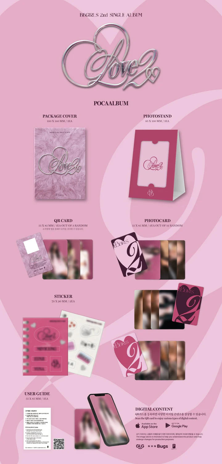 BBGIRLS - LOVE 2 (2nd Single Album) POCAALBUM Version