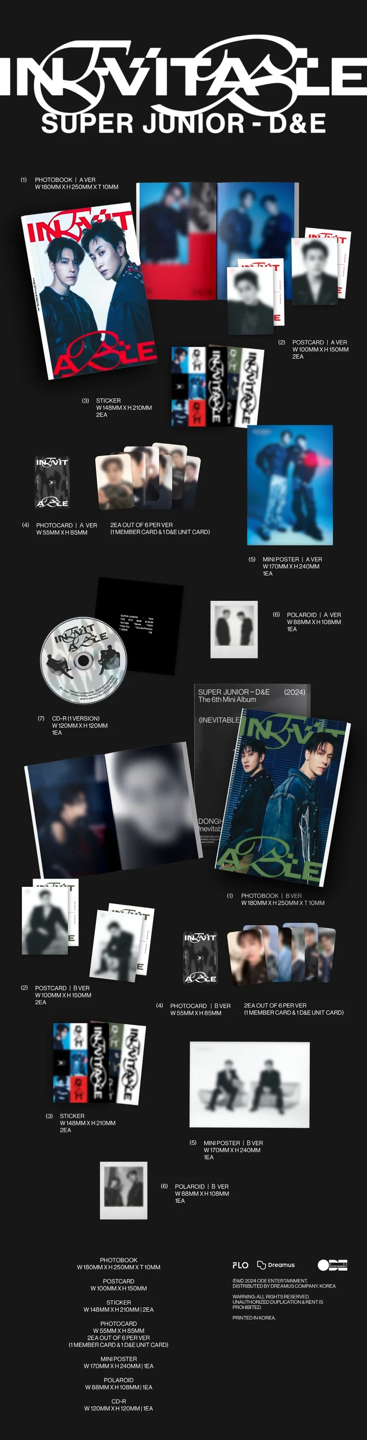 SUPER JUNIOR D&E - INEVITABLE (6th Mini Album)