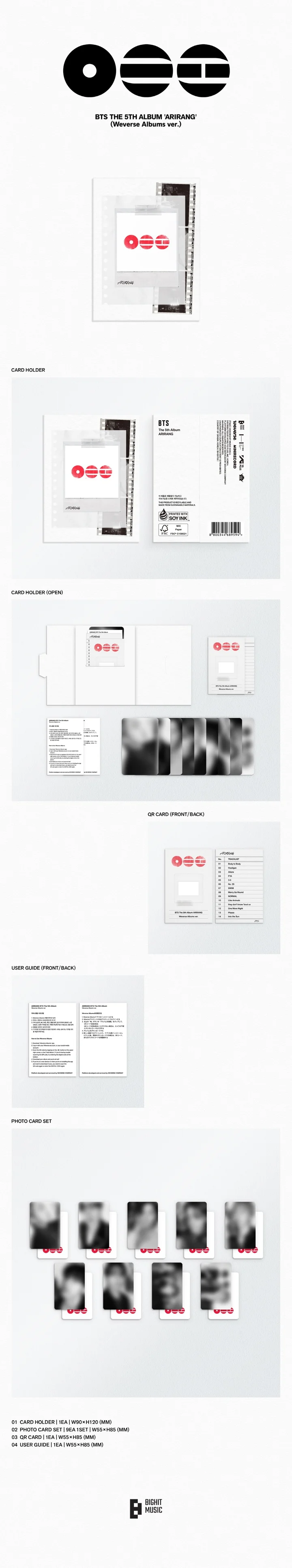 BTS - ARIRANG (5th Album) WEVERSE ALBUM