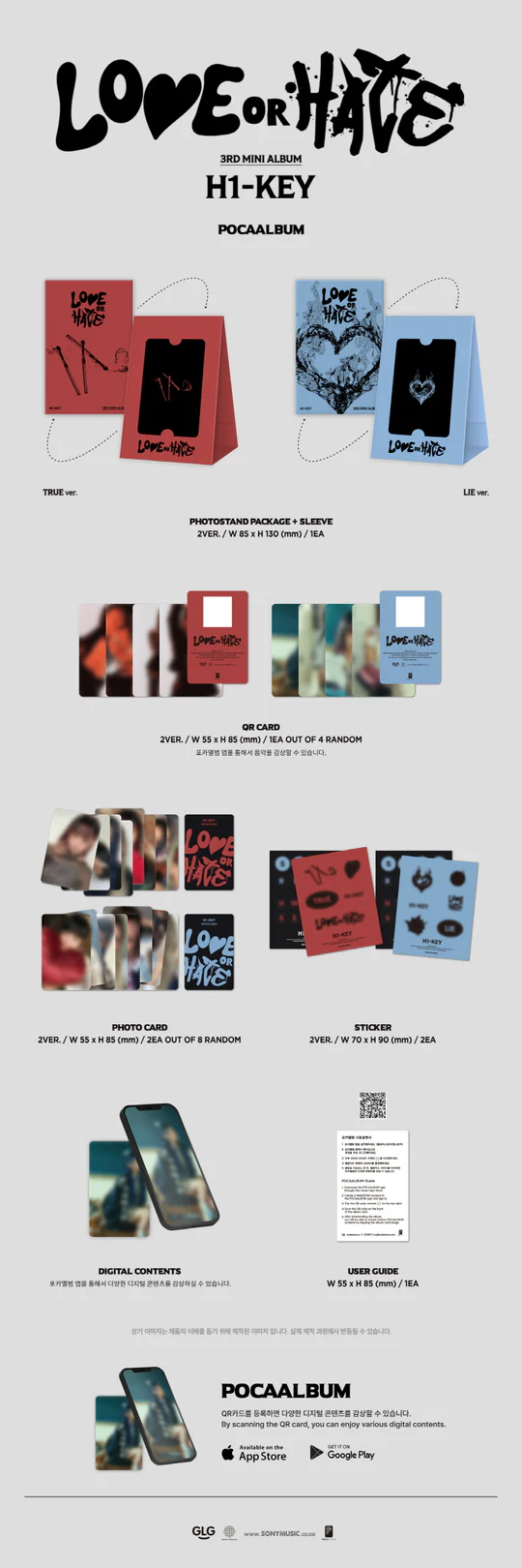 H1-KEY - LOVE OR HATE (3rd Mini Album) POCAALBUM