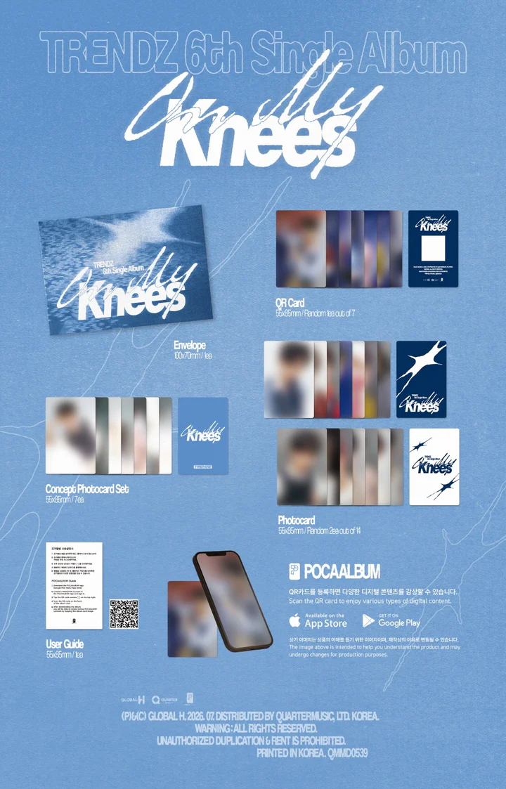 TRENDZ - TRENDZ - ON MY KNEES (6th Single Album) POCAALBUM