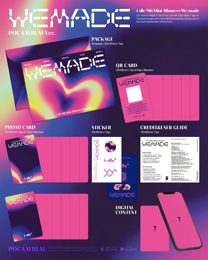 I-DLE - WE MADE (9th Mini Album) POCAALBUM Version