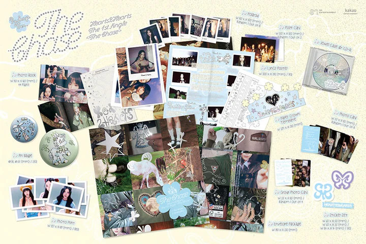 HEARTS2HEARTS - THE CHASE (1st Single Album) PACKAGE Version