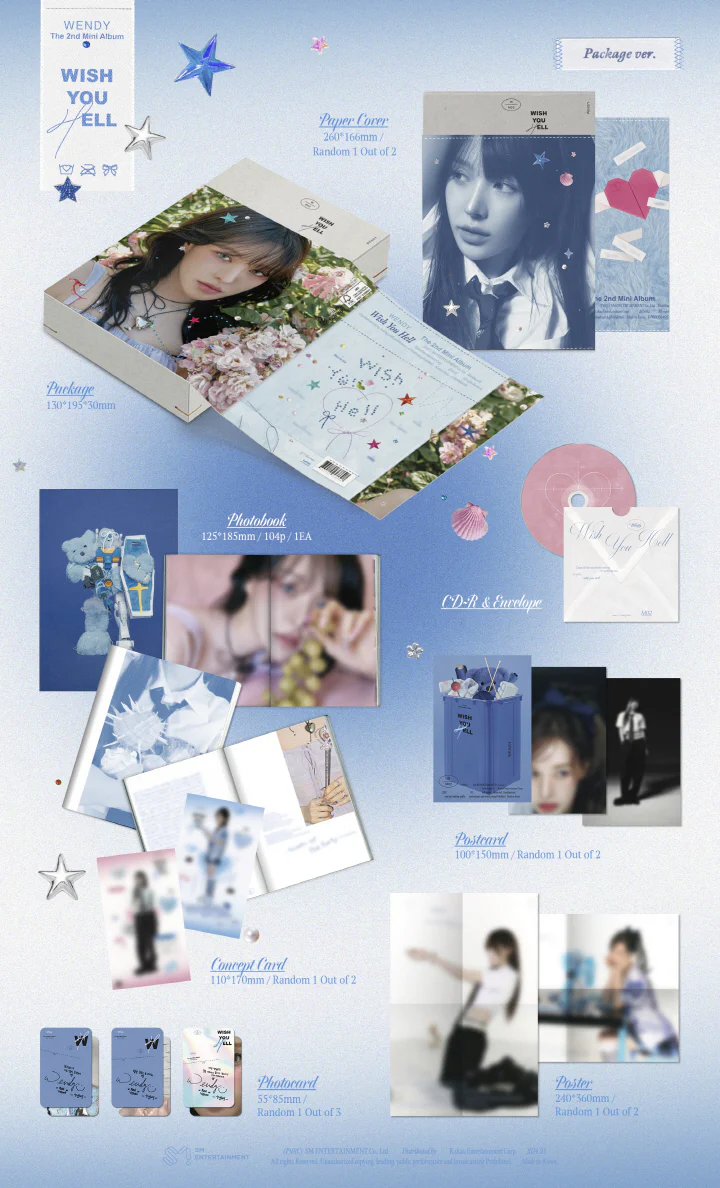 WENDY (RED VELVET) - WISH YOU HELL (2nd Mini Album) PACKAGE Version