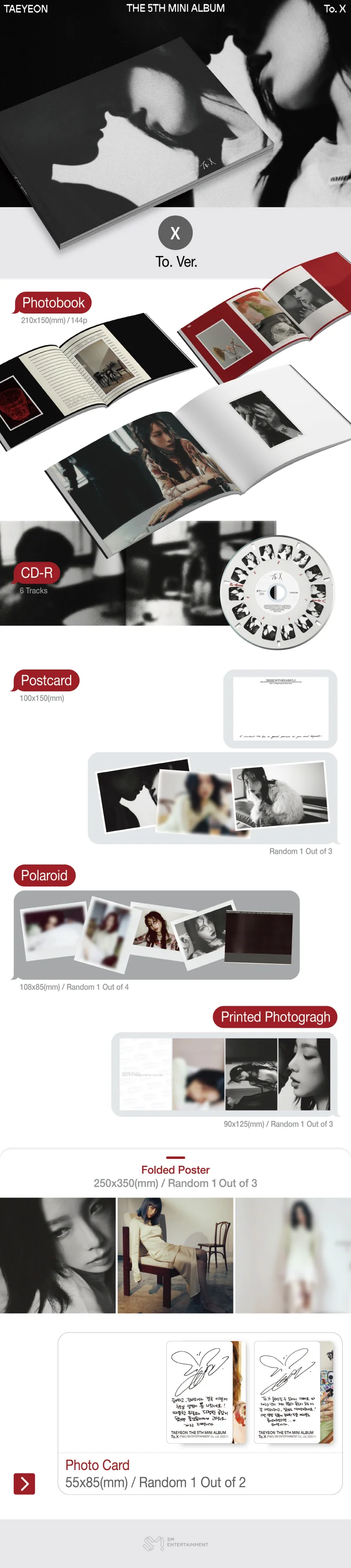 TAEYEON - To. X (4th Mini Album) TO (A) Version