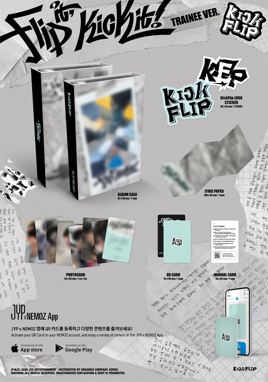 KICKFLIP - FLIP IT, KICK IT! (1st Mini Album) TRAINEE Version