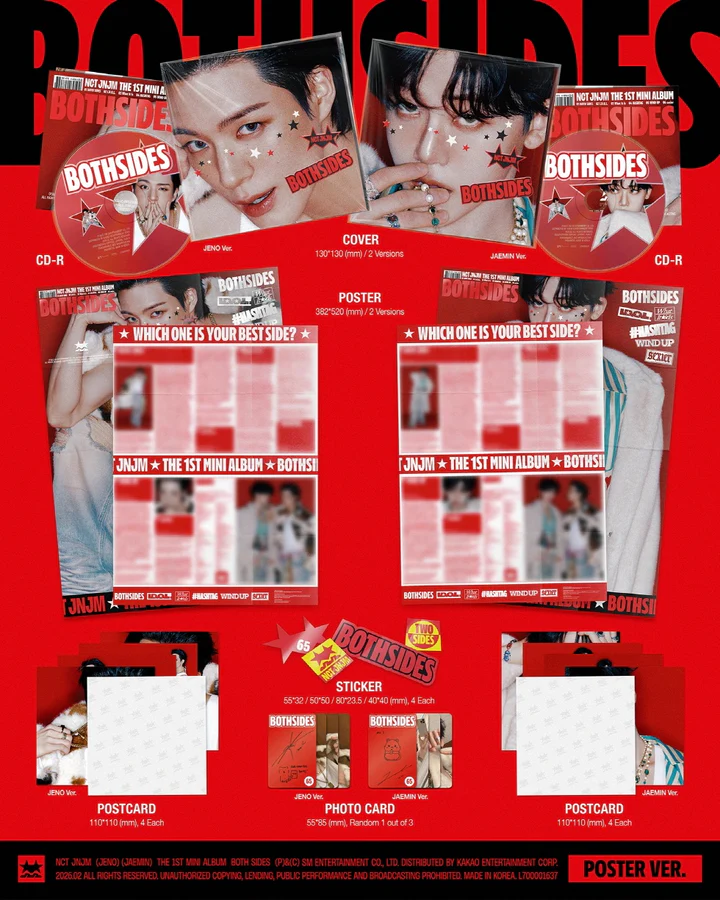 NCT JNJM - BOTH SIDES (1st Mini Album) POSTER Version