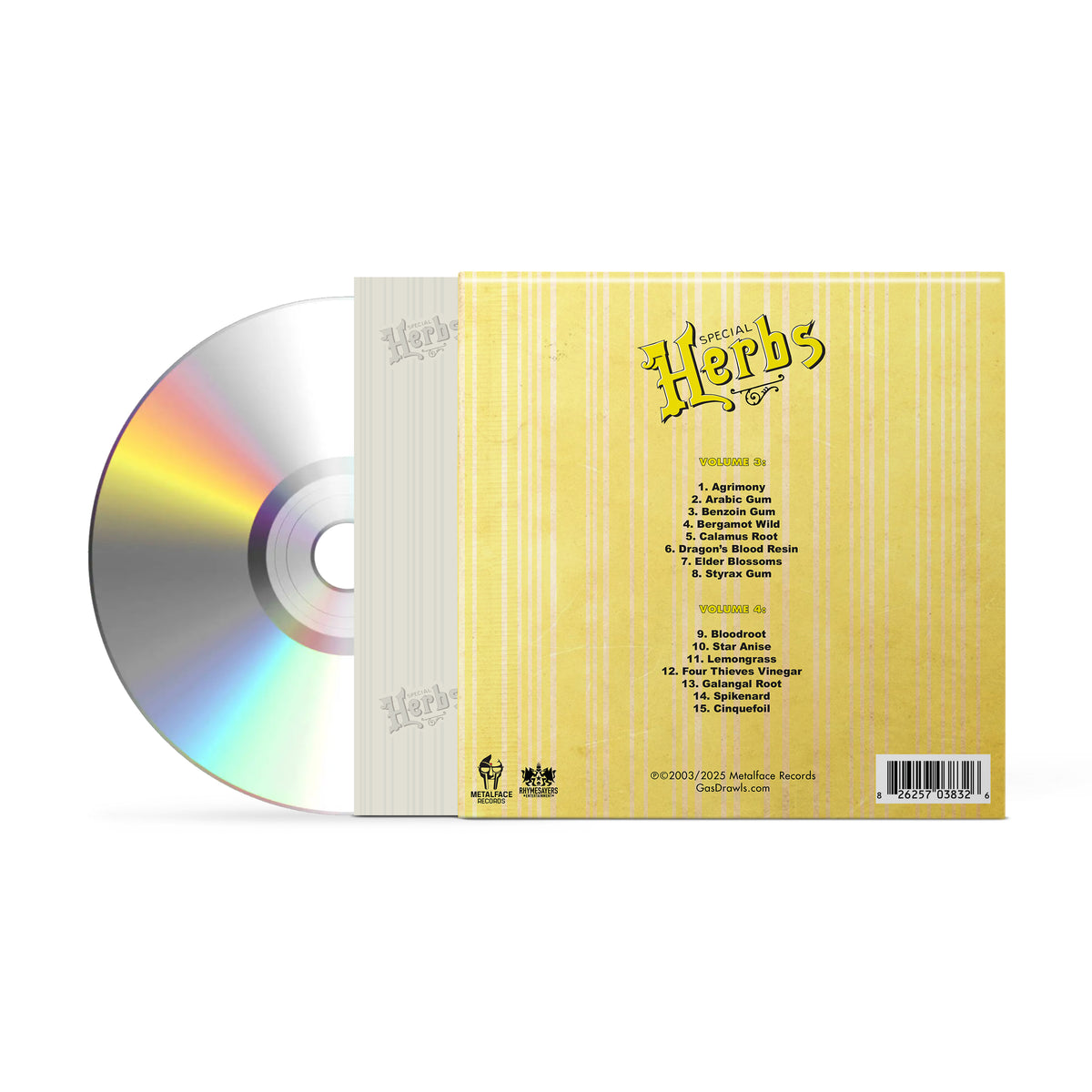 MF DOOM - Metal Fingers Presents: Special Herbs Vol. 3 & 4 CD