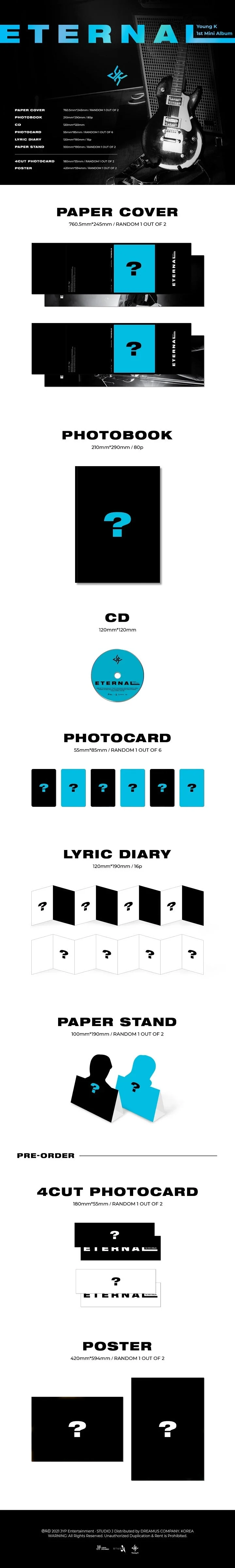 YOUNG K (DAY6) - Eternal (1st Solo Album)