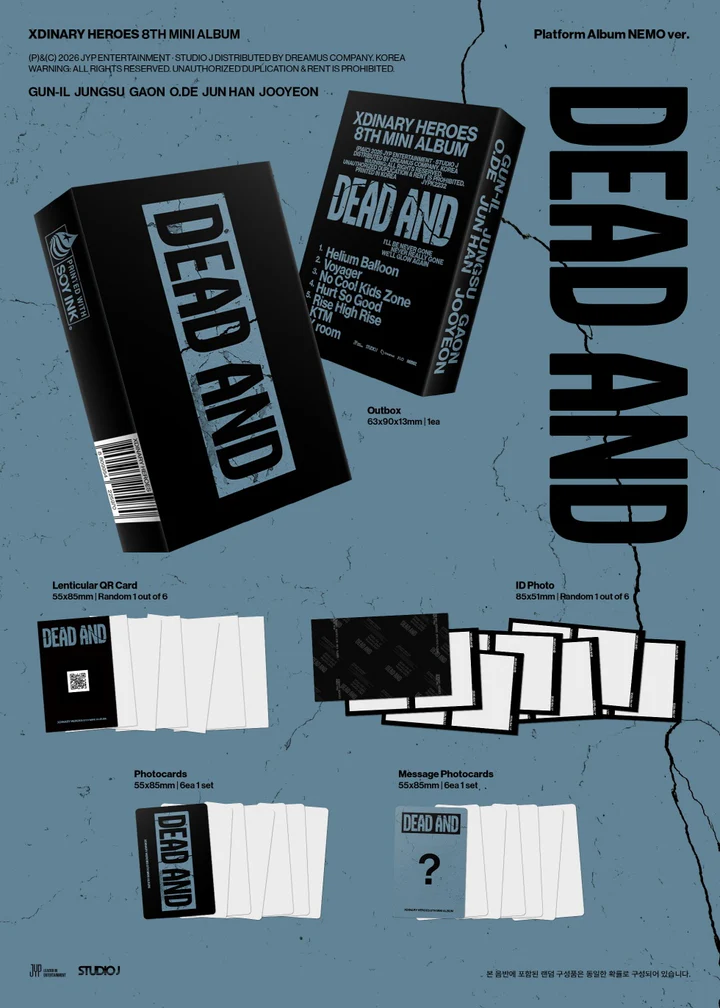 XDINARY HEROES - DEAD AND (8th Mini Album) PLATFORM NEMO Version