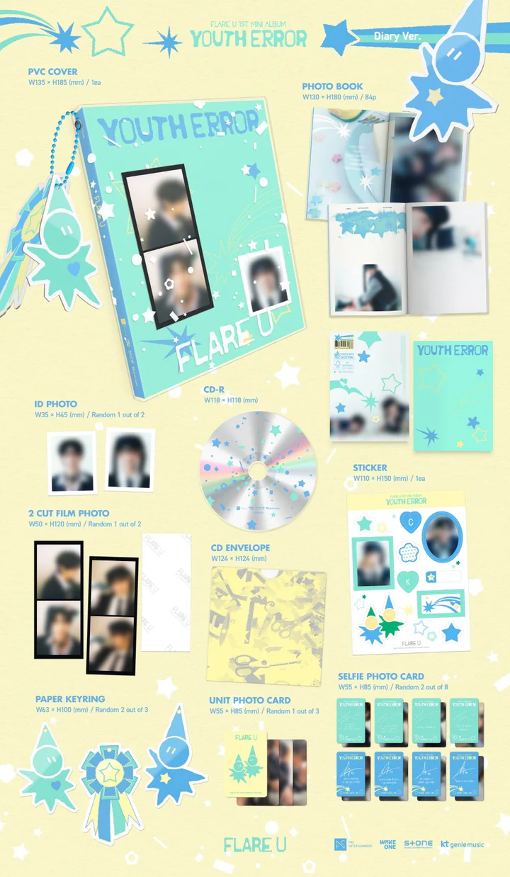 FLARE U - YOUTH ERROR (1st Mini Album) DIARY Version