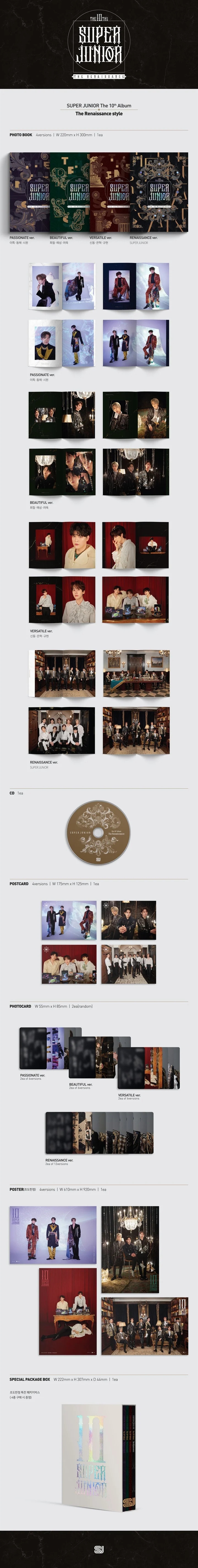 SUPER JUNIOR - The Renaissance (10th Album) THE RENAISSANCE STYLE