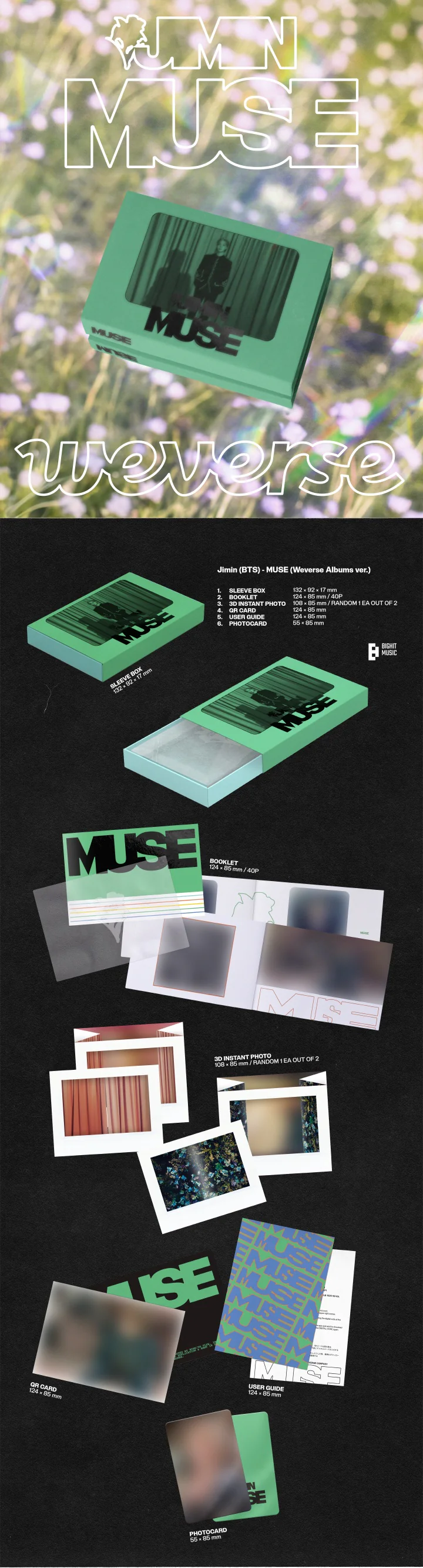 JIMIN (BTS) - MUSE WEVERSE ALBUMS