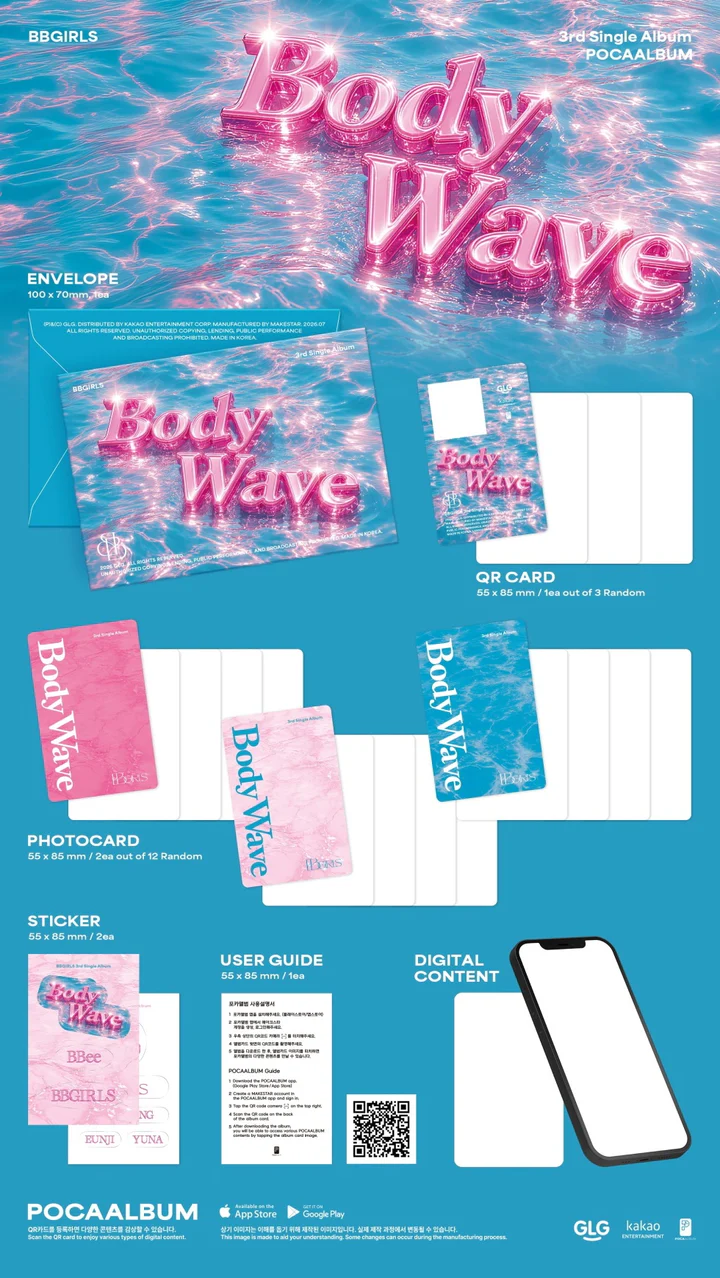 BBGIRLS - BODY WAVE (3rd Single Album) POCAALBUM