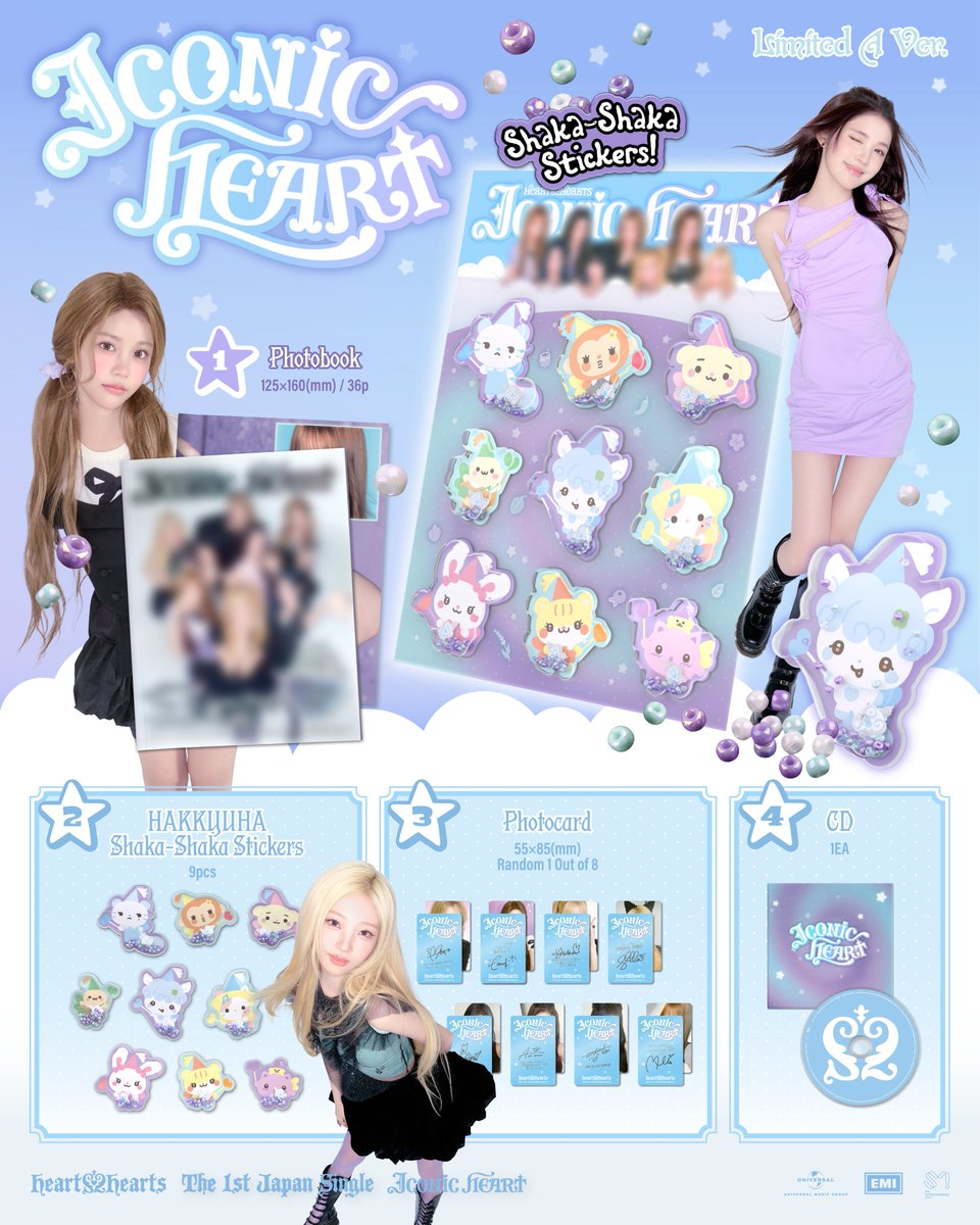 HEARTS2HEARTS - ICONIC HEART (1st JAPAN Single Album) LIMITED Edition A