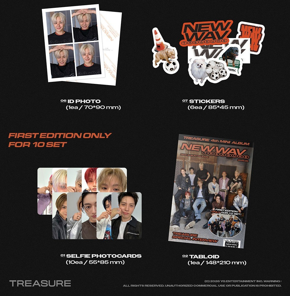 TREASURE - NEW WAV (4th Mini Album) RAW Version
