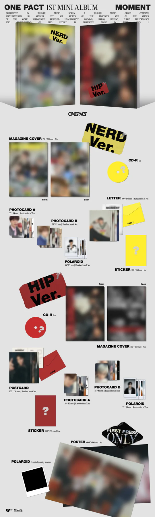ONE PACT - MOMENT (1st Mini Album)