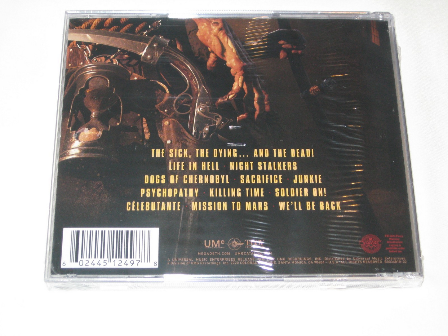 MEGADETH - The Sick, The Dying… And The Dead! CD Lenticular (Walmart Exclusive)