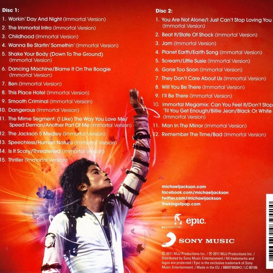 MICHAEL JACKSON - Immortal CD (Deluxe Edition)