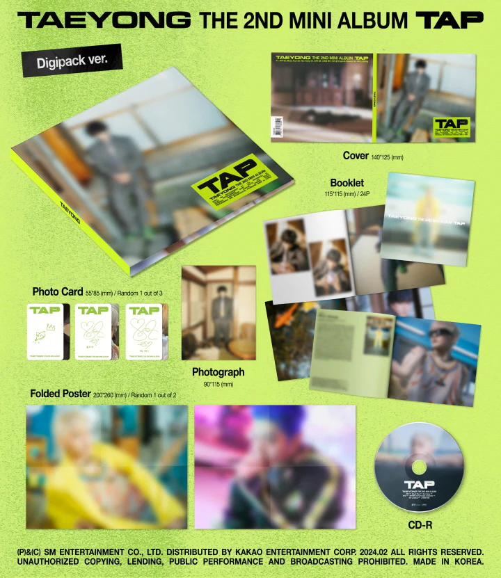 TAEYONG (NCT) - TAP (2nd Mini Album) DIGIPACK