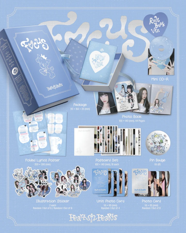 HEARTS2HEARTS - FOCUS (1st Mini Album) RULE BOOK Version