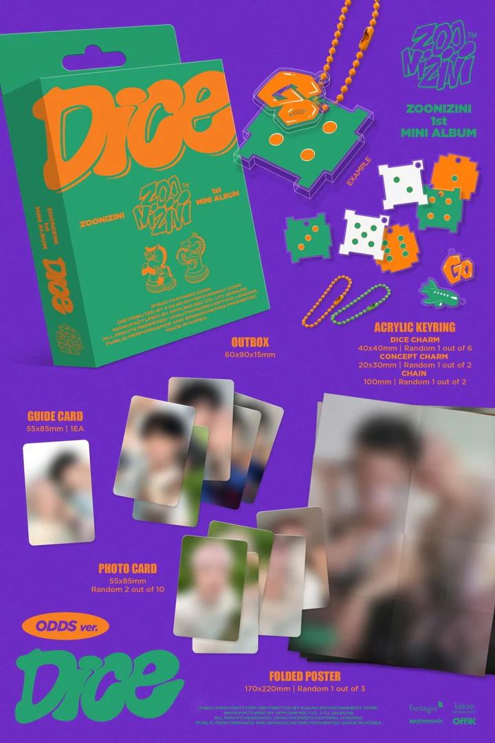 ZOONIZINI (ASTRO) - DICE (1st Mini Album) META ODDS Version