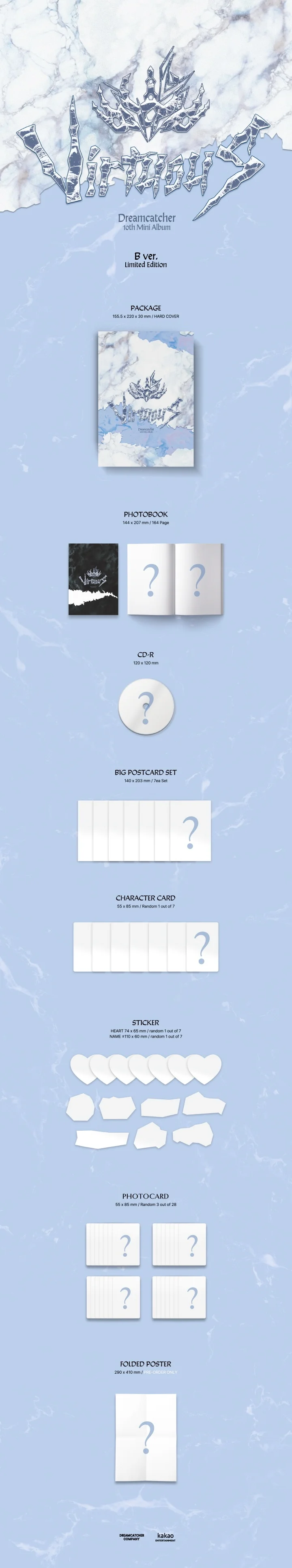 DREAMCATCHER - VirtuouS (10th Mini Album) Limitado B