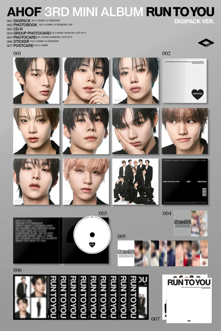 AHOF - RUN TO YOU (3rd Mini Album) DIGIPACK
