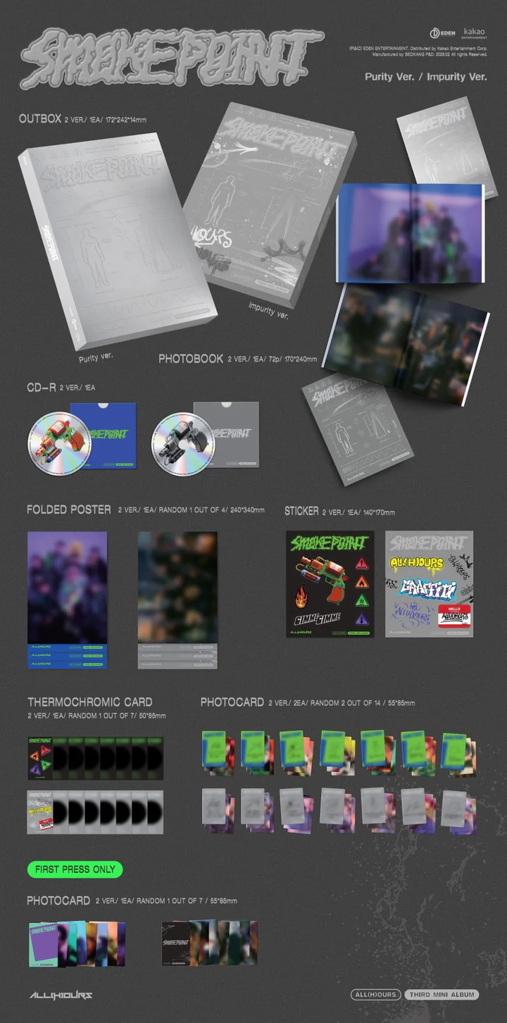 ALL(H)OURS - SMOKE POINT (3th Mini Album)