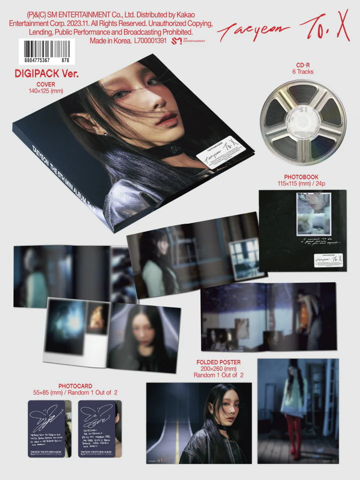TAEYEON - To. X (4th Mini Album) DIGIPACK