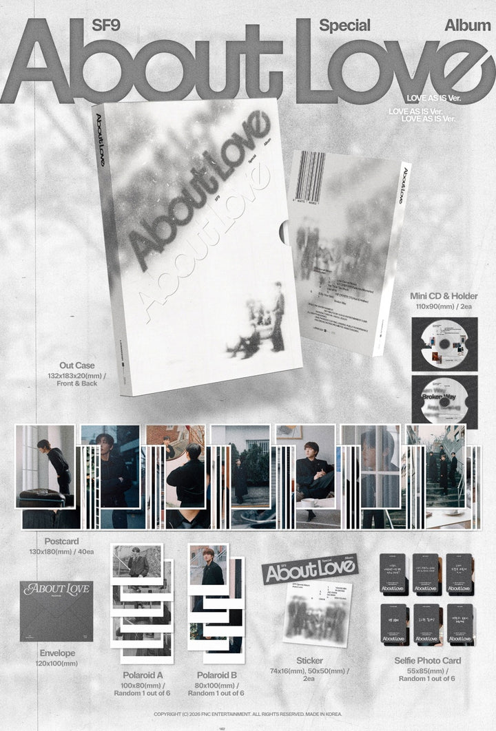 SF9 - ABOUT LOVE (SPECIAL ALBUM) LOVE AS IS Version