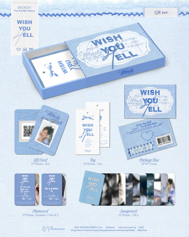 WENDY (RED VELVET) - WISH YOU HELL (2nd Mini Album) QR (Smart Album)