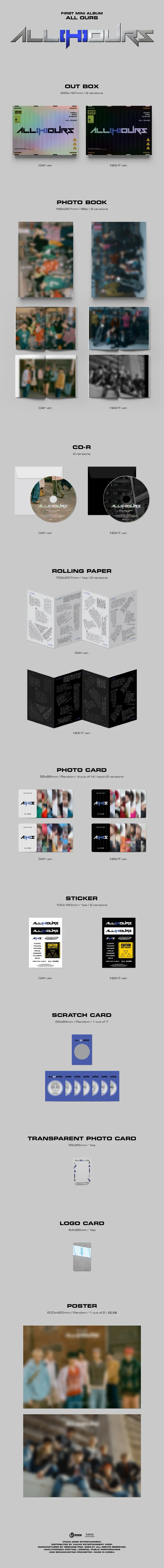 ALL(H)OURS - ALL OURS (1st Mini Album)