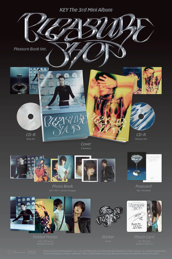 KEY (SHINEE) - PLEASURE SHOP (3rd Mini Album) PLEASURE BOOK