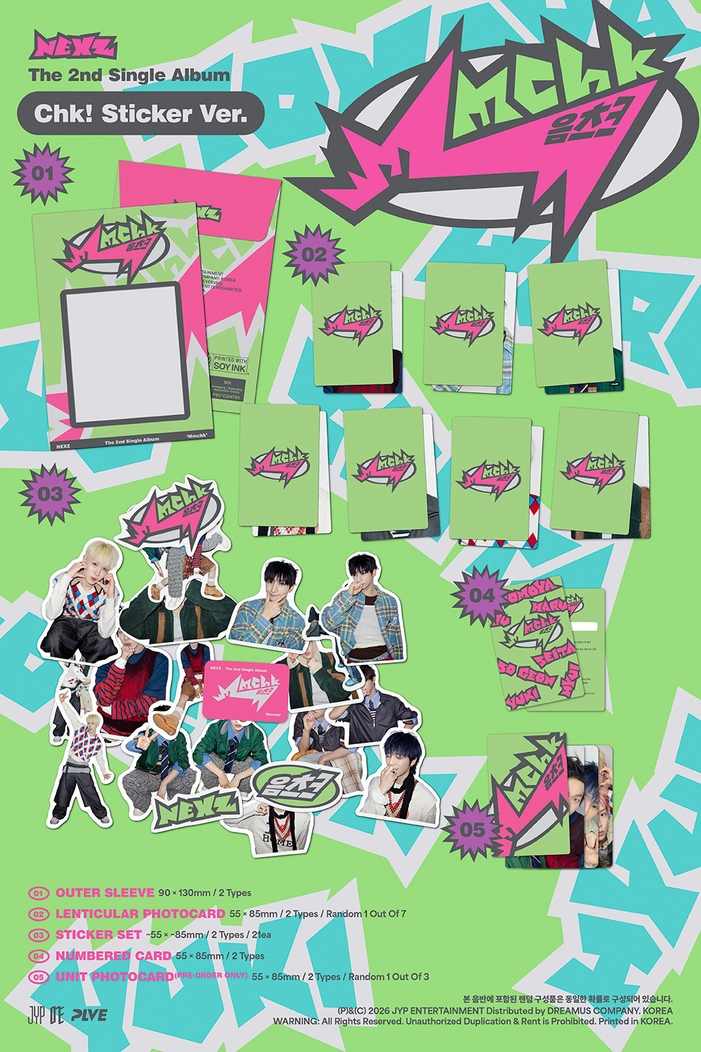 NEXZ - MMCHK (2nd Single Album) STICKER Version