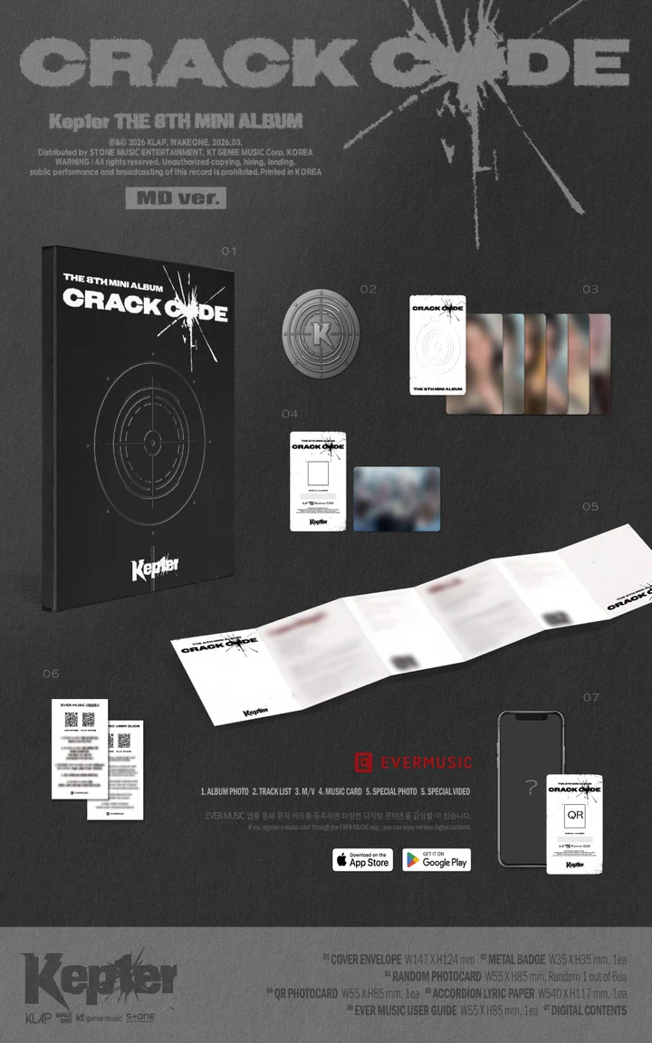 KEP1ER - CRACK CODE (8th Mini Album) MD Version